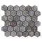 Silver Emperador Marble Hexagon 2" Polished Mosaic Floor and Wall Tile - Livfloors Collection