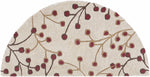 Elsu Beige & Burgandy Wool Rug