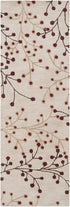 Elsu Beige & Burgandy Wool Rug