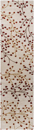 Elsu Beige & Burgandy Wool Rug