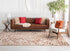 Elsu Beige & Burgandy Wool Rug