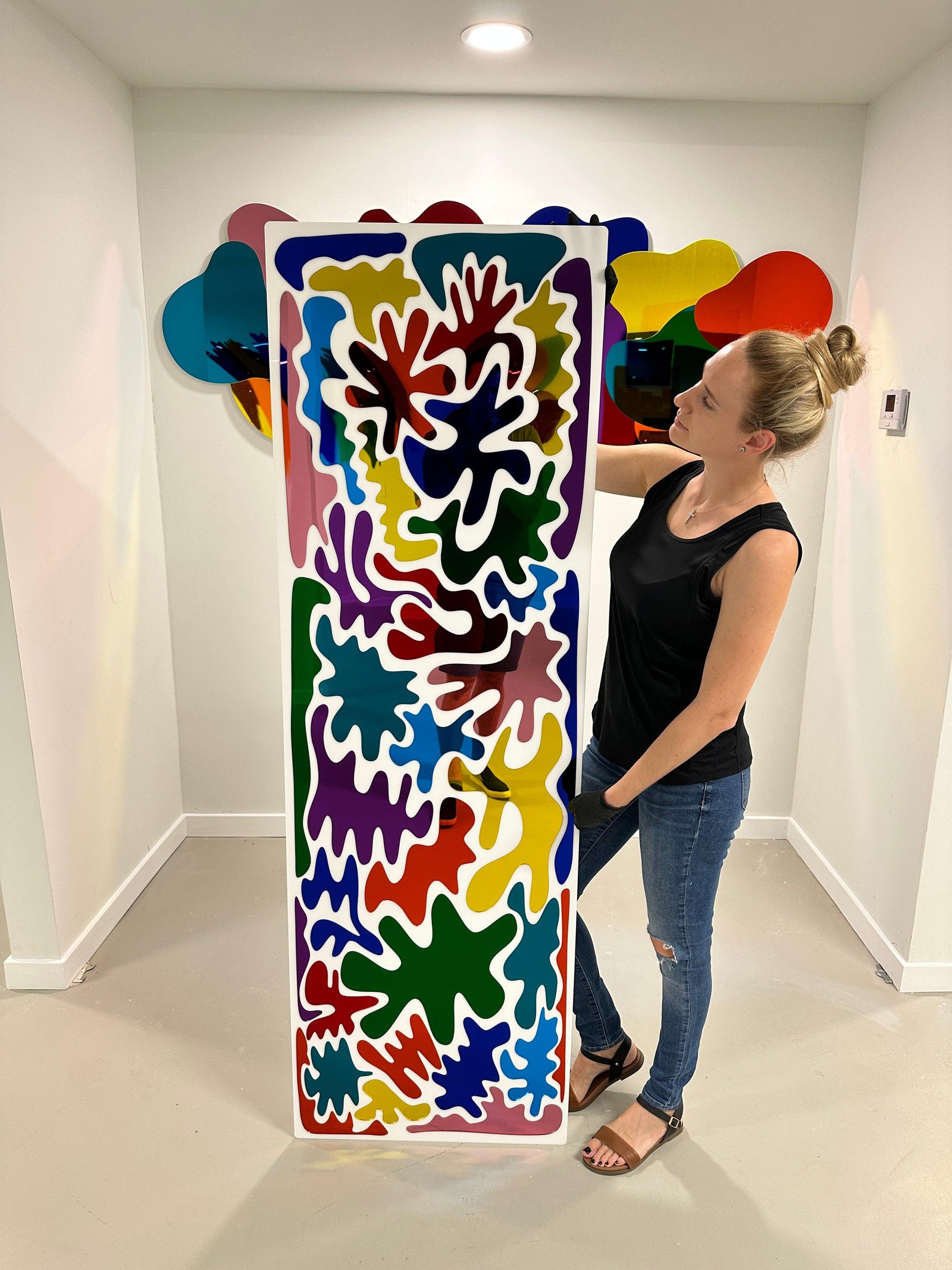 Escultura de pared con espejo de Matisse Art