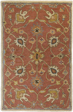 Logville Hand Tufted Rust 1119 Wool Rug