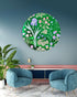 Meadow Flowers Printed Mirror Acrylic Circles