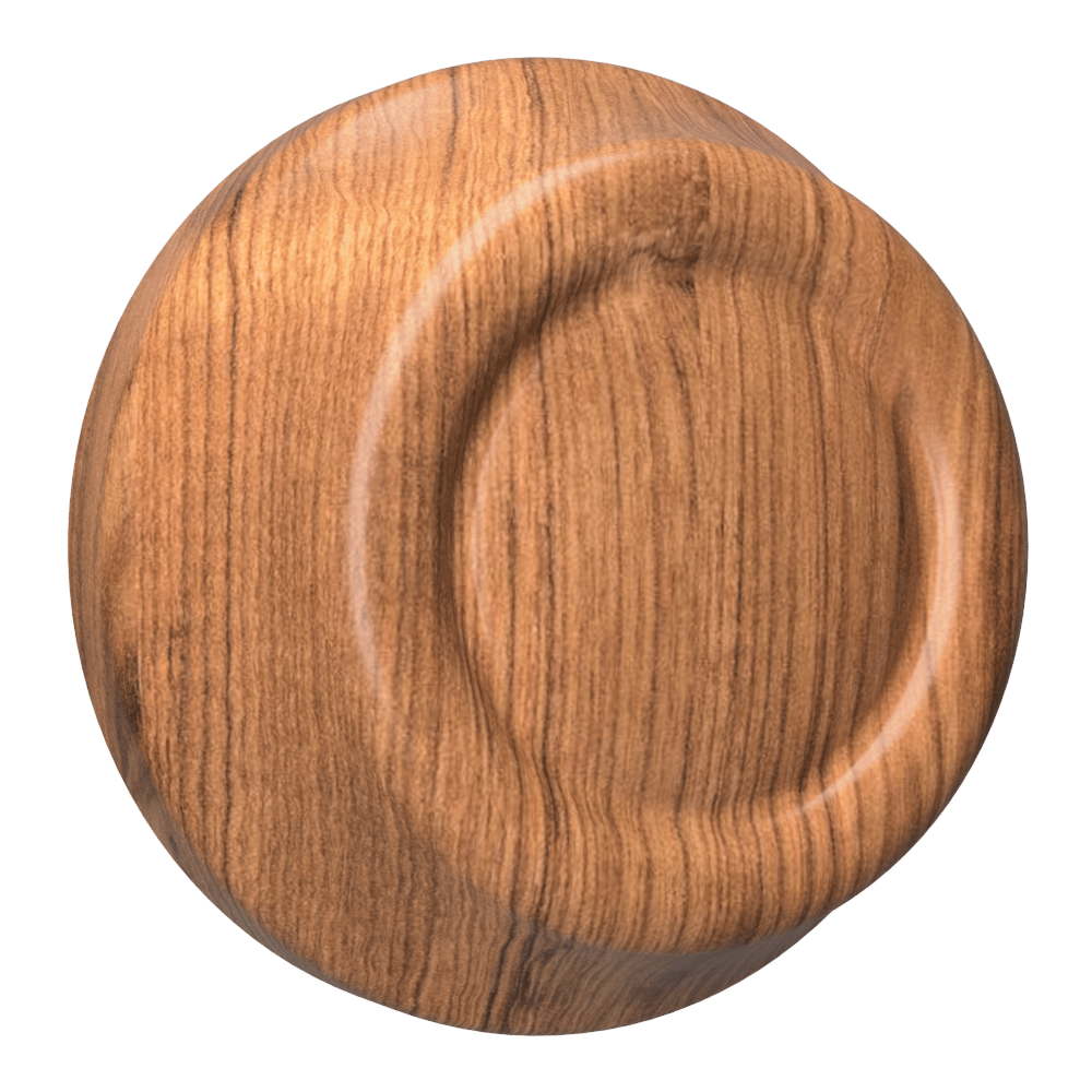 Perilla de atenuación de madera de roble de acabado medio