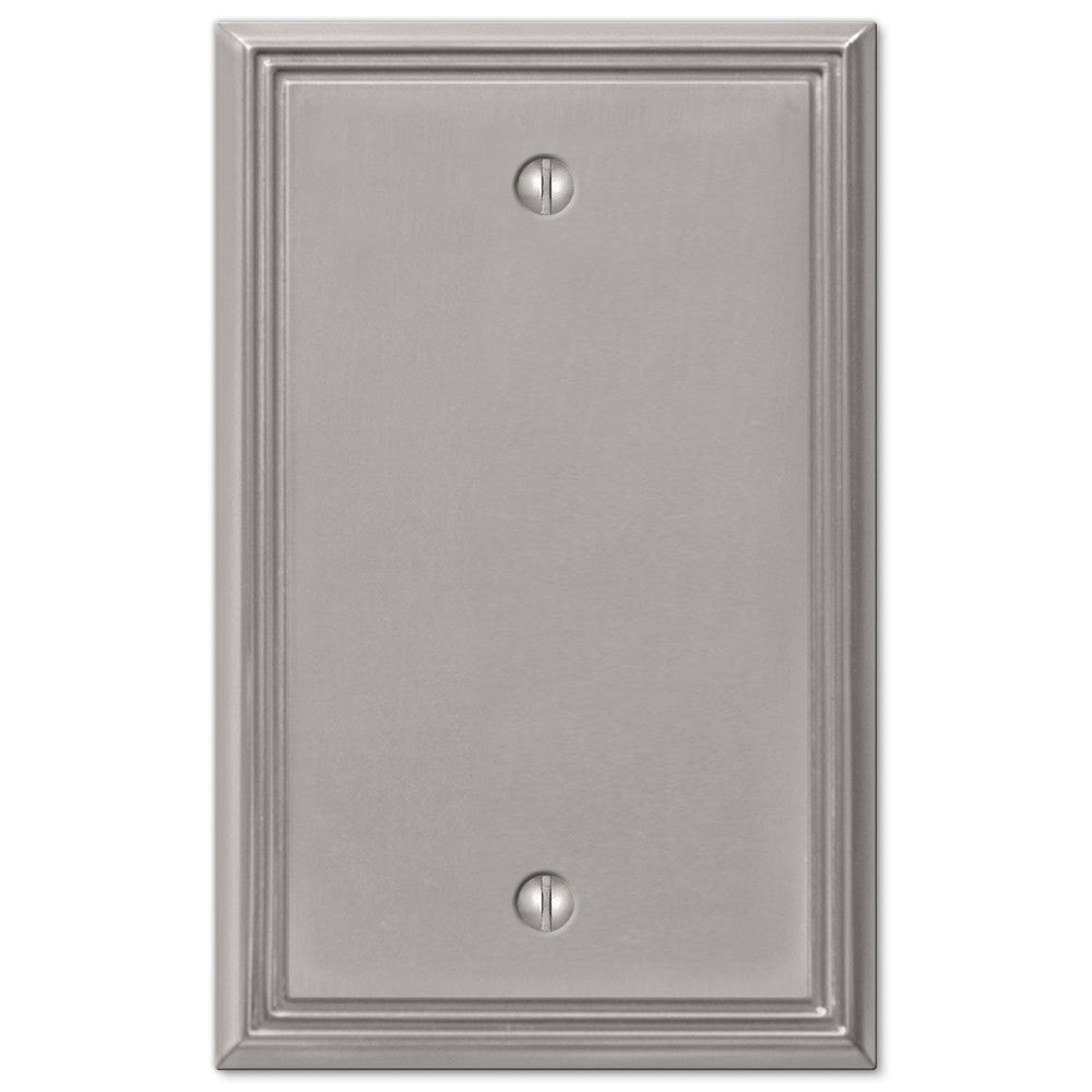 Línea Metro de fundición de níquel cepillado: 1 placa de pared en blanco