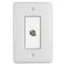 Placa de pared con conector para cable de cerámica blanca Metro