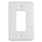 Metro White Ceramic - 1 Rocker Wallplate
