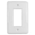 Metro White Ceramic - 1 Rocker Wallplate