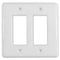 Metro White Ceramic - 2 Rocker  Wallplate