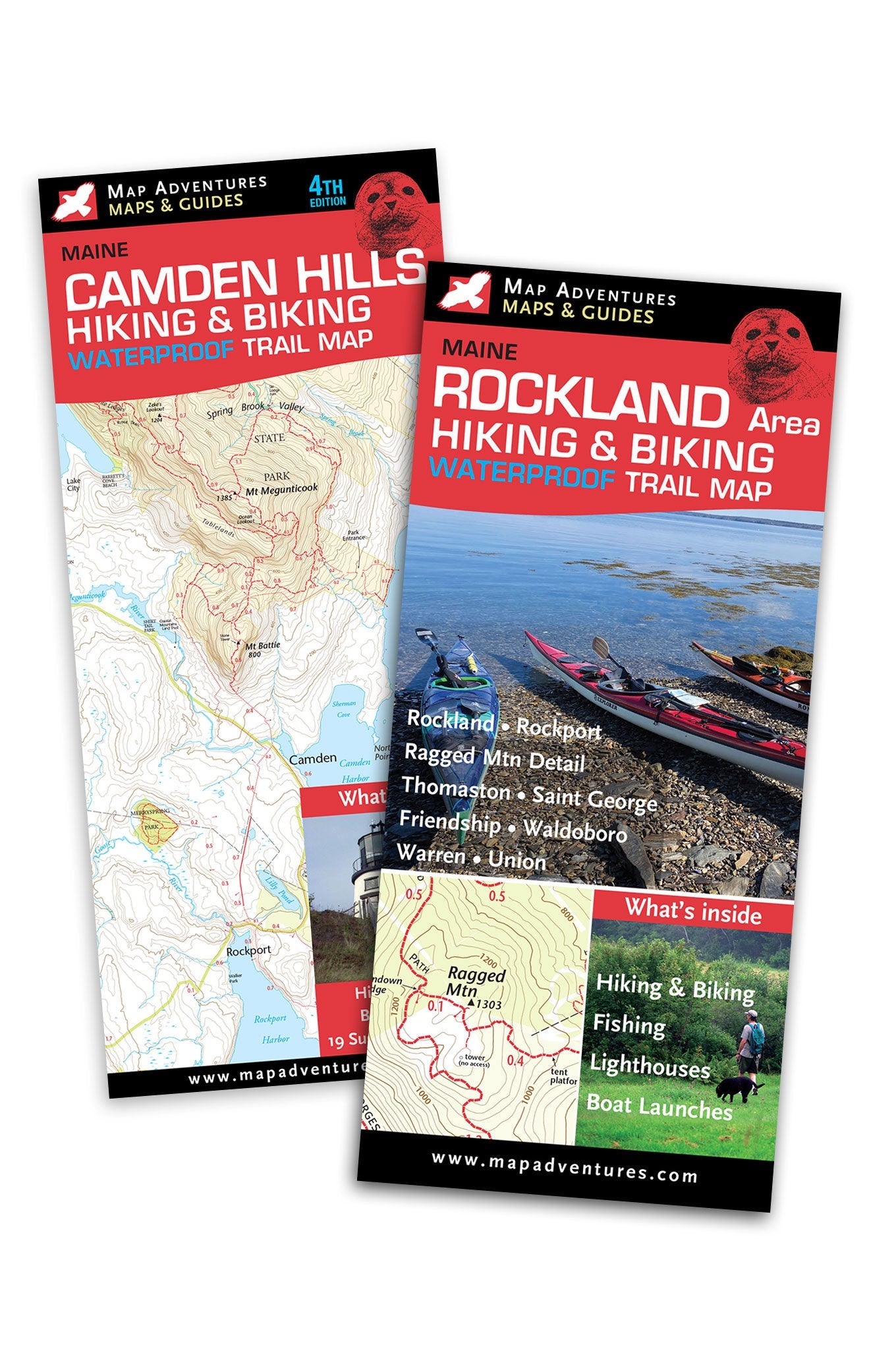 MidCoast Maine Bundle Hiking Trail Map