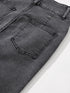 Vintage-Inspired Denim Pencil Skirt with Side Slit