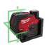 Kit láser de puntos de plomada y líneas cruzadas verdes Milwaukee 3622-21 M12