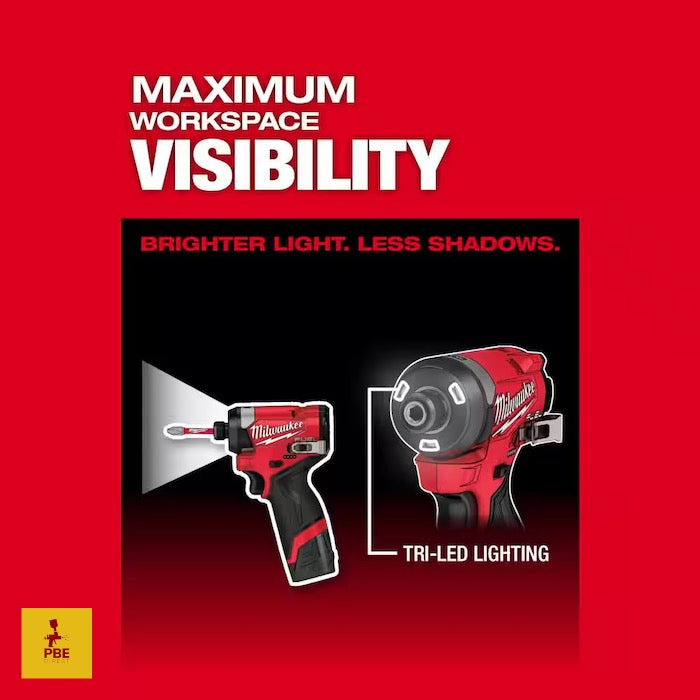 Atornillador de impacto hexagonal Milwaukee M12 FUEL™ de 1/4