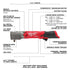 Llave de impacto de ángulo recto Milwaukee 2564-20 M12 FUEL de 3/8" con anillo de fricción (herramienta básica)