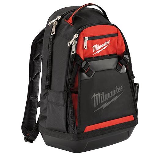 Milwaukee 48-22-8200 1680 Denier 35 Pocket Jobsite Backpack with Laptop Sleeve and Molded Plastic Base