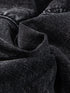 Mineral Black Smocked High Waist Denim Shorts
