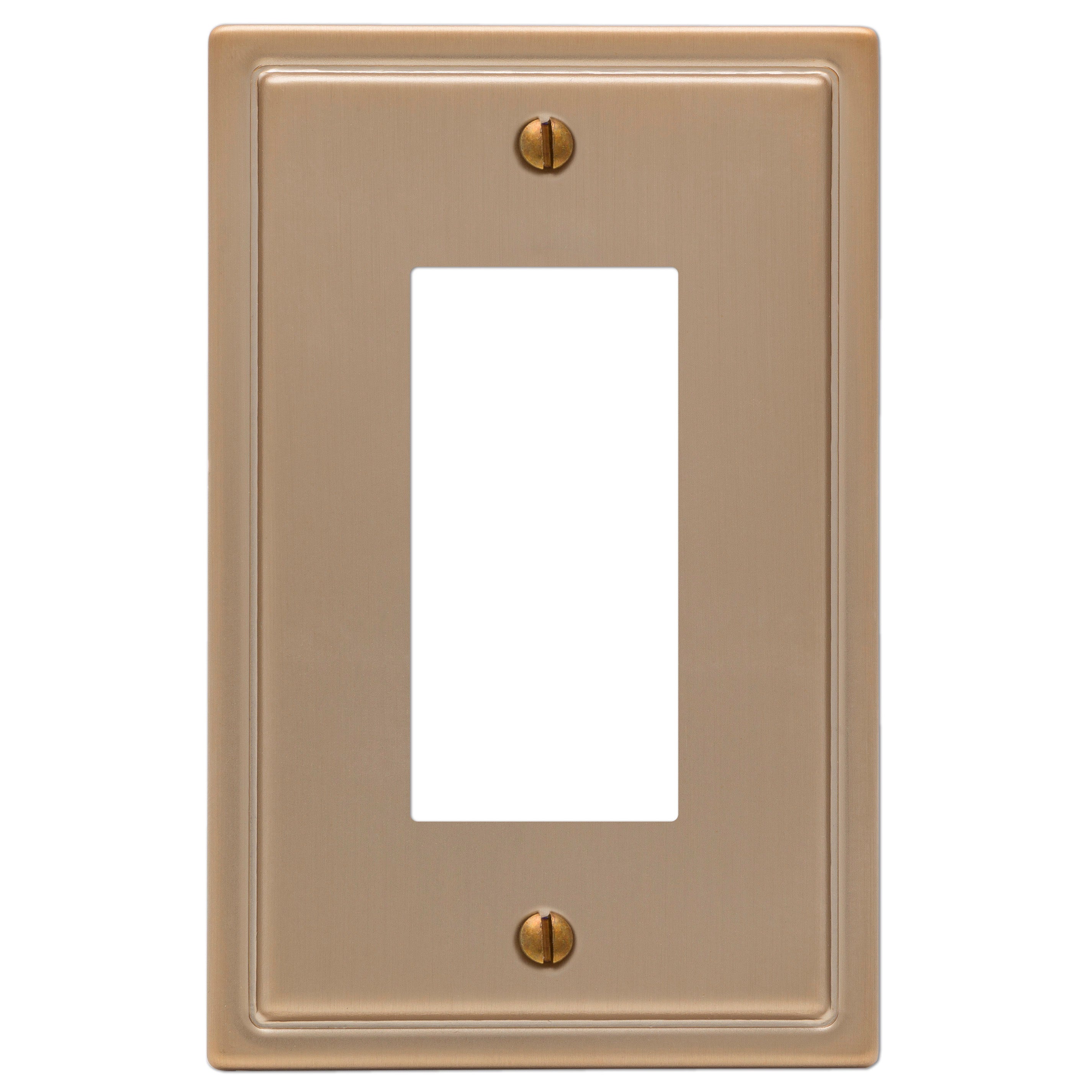 Moderne - Placa de pared de acero cepillado en bronce - 1 balancín