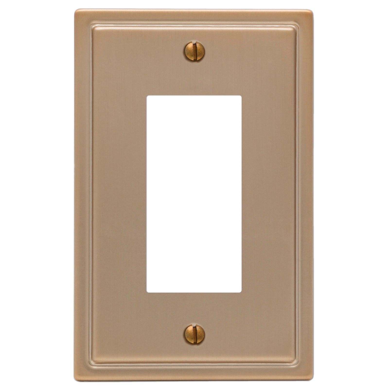 Moderne - Placa de pared de acero cepillado en bronce - 1 balancín