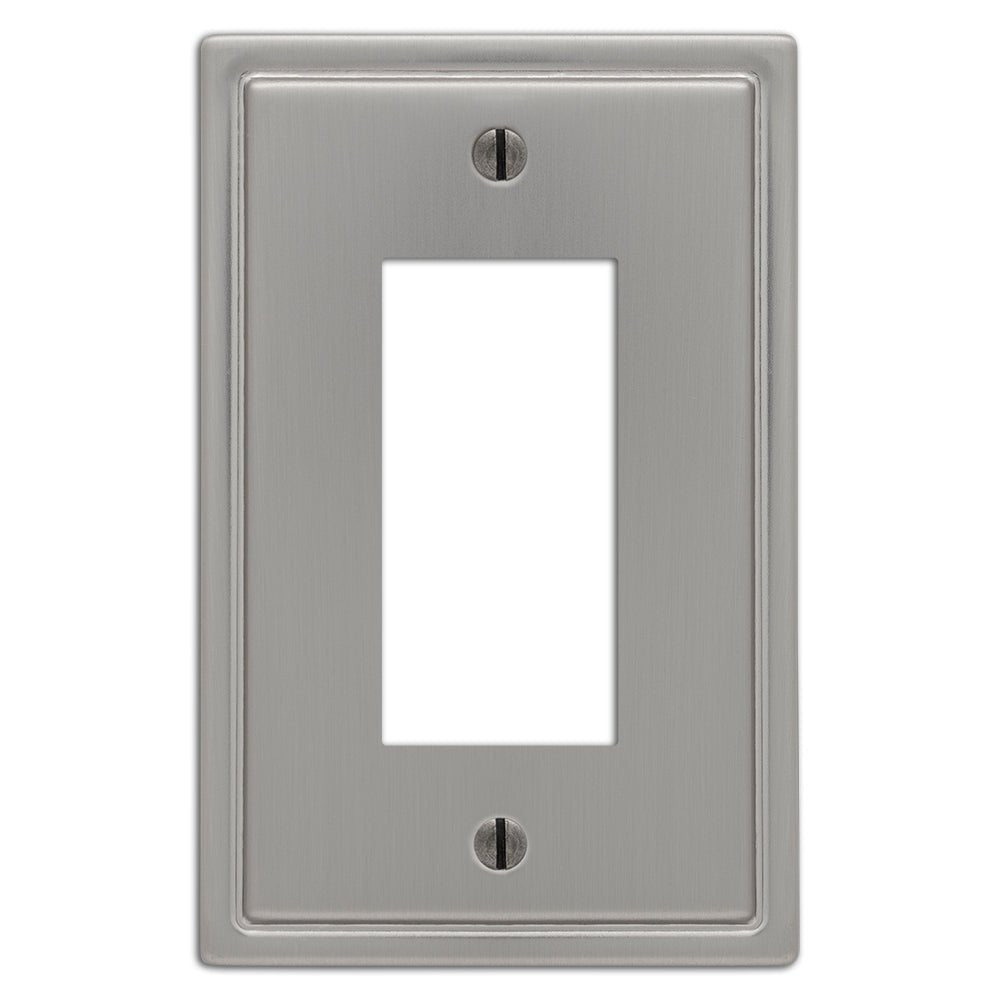 Moderne - Placa de pared de acero niquelado cepillado - 1 balancín