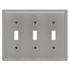 Moderne - Placa de pared de acero niquelado cepillado con 3 palancas