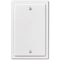Placa de pared en blanco de acero blanco moderno