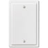 Placa de pared en blanco de acero blanco moderno