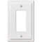 Placa de pared moderna de acero blanco - 1 balancín