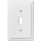 Placa de pared de acero blanco moderno con 1 palanca