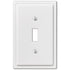 Placa de pared de acero blanco moderno con 1 palanca