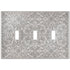 Momfort Satin Nickel Cast - 3 Toggle Wallplate