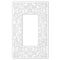 Momfort - Placa de pared para 1 mecedora de fundición blanca