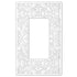 Momfort - Placa de pared para 1 mecedora de fundición blanca