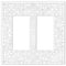 Placa de pared Momfort White Cast - 2 balancines