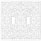 Placa de pared Momfort White Cast - 2 palancas