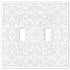 Placa de pared Momfort White Cast - 2 palancas