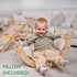 4 in 1 Montessori Climbing Set: Pikler Triangle, Arch, Slide Board, and Cushion for Toddlers (1–3 Years)