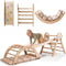 4 in 1 Montessori Climbing Set: Pikler Triangle, Arch, Slide Board, and Cushion for Toddlers (1–3 Years)