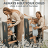 Stable Montessori Learning Tower: Wooden Growing Chair - Grey