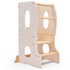 Stable Montessori Learning Tower: Wooden Growing Chair - Ivory