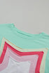 Mint Green Star Graphic Oversized Tee