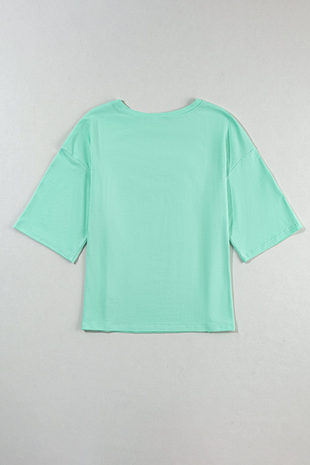 Mint Green Star Graphic Oversized Tee