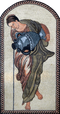 Greek Lady Mosaic Artwork
