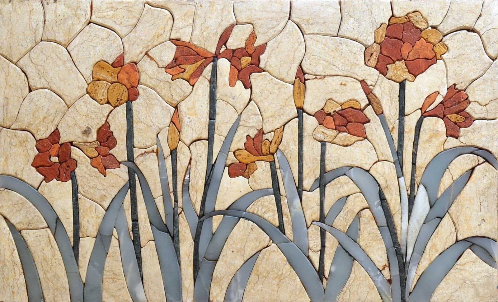 Autumn Garden - Stone Mosaic Art