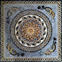 Ancient Roman Dolphins Geometric Mosaic