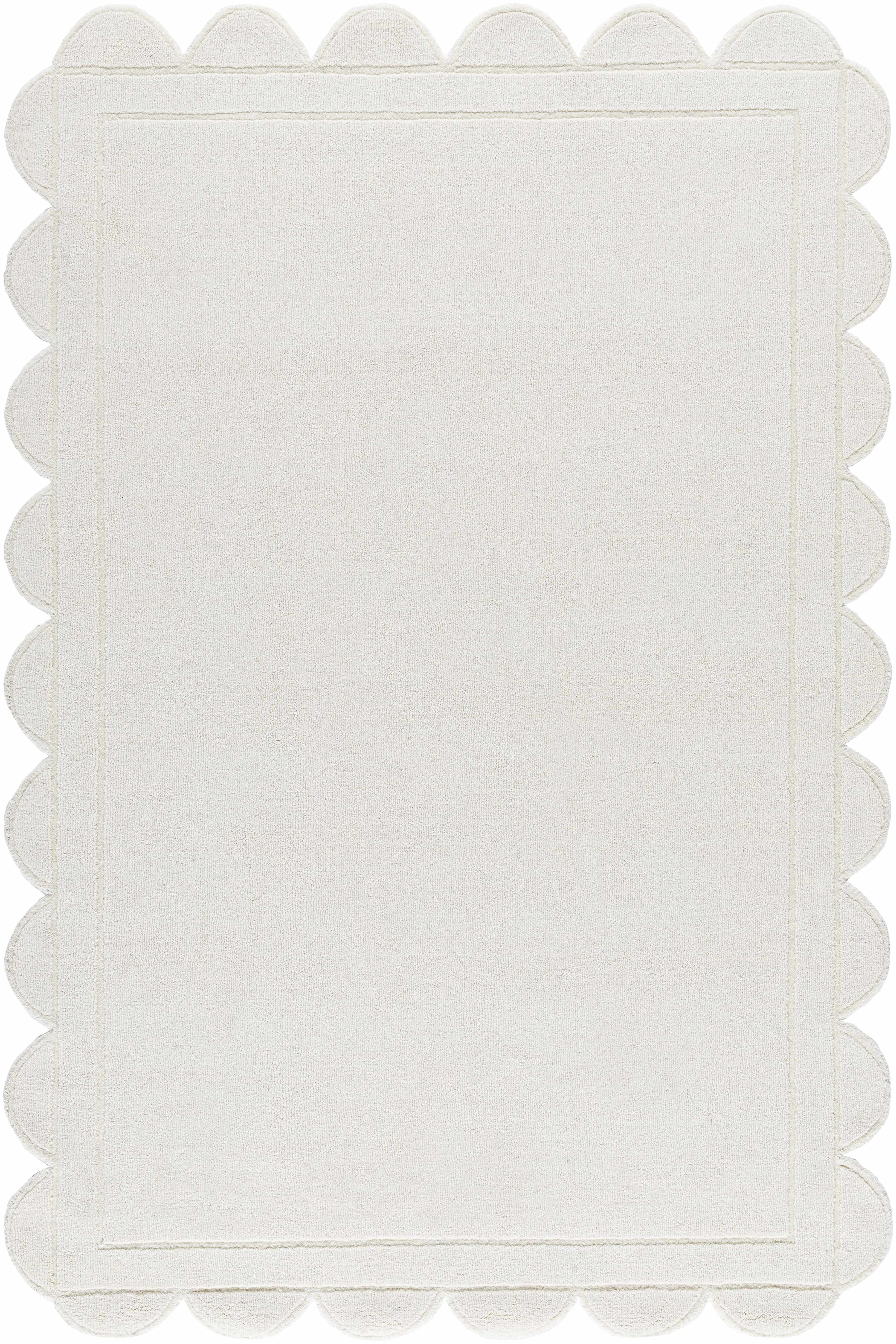 Uhuro White Geometric Area Rug