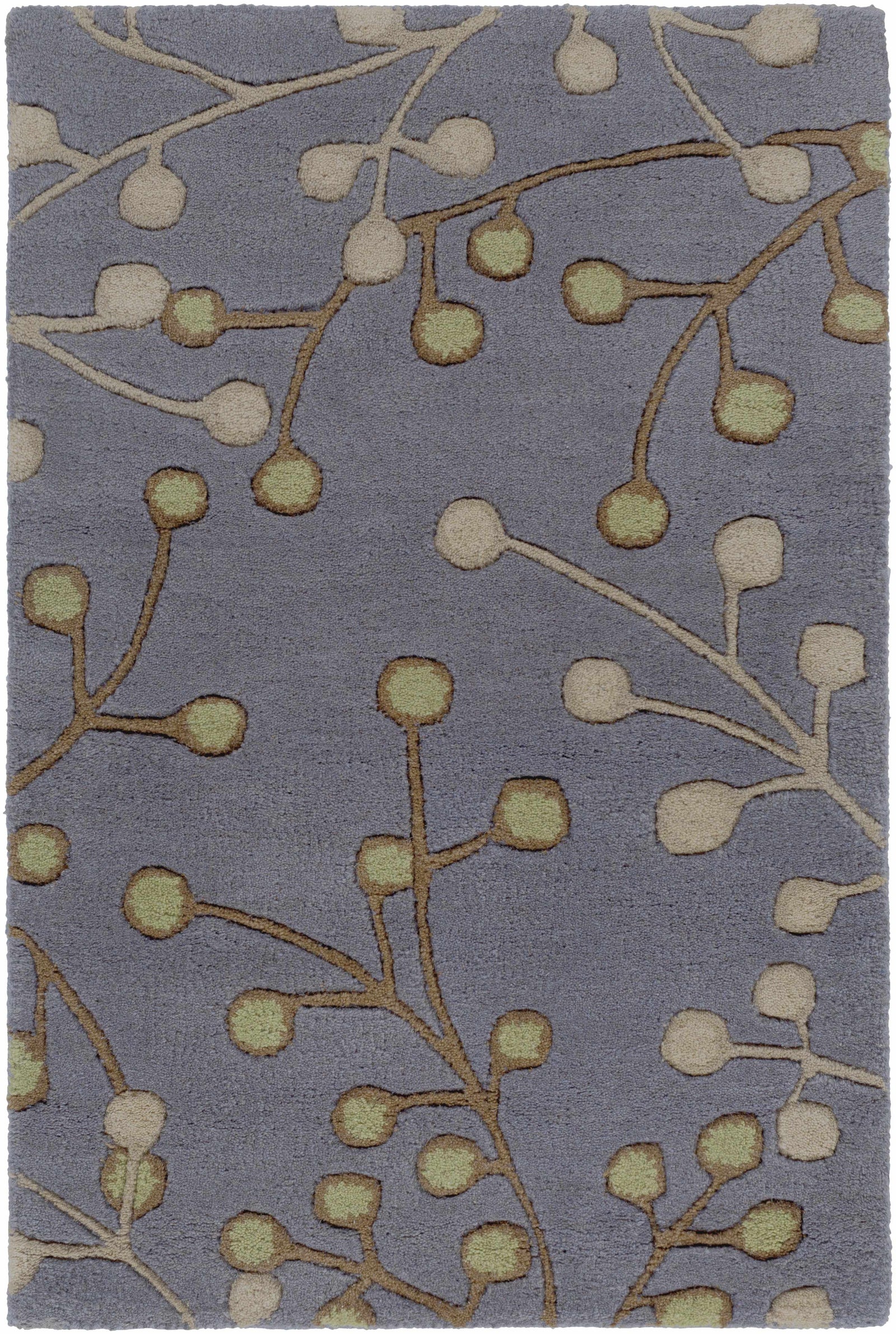 Elsu Brown Beige Wool Rug