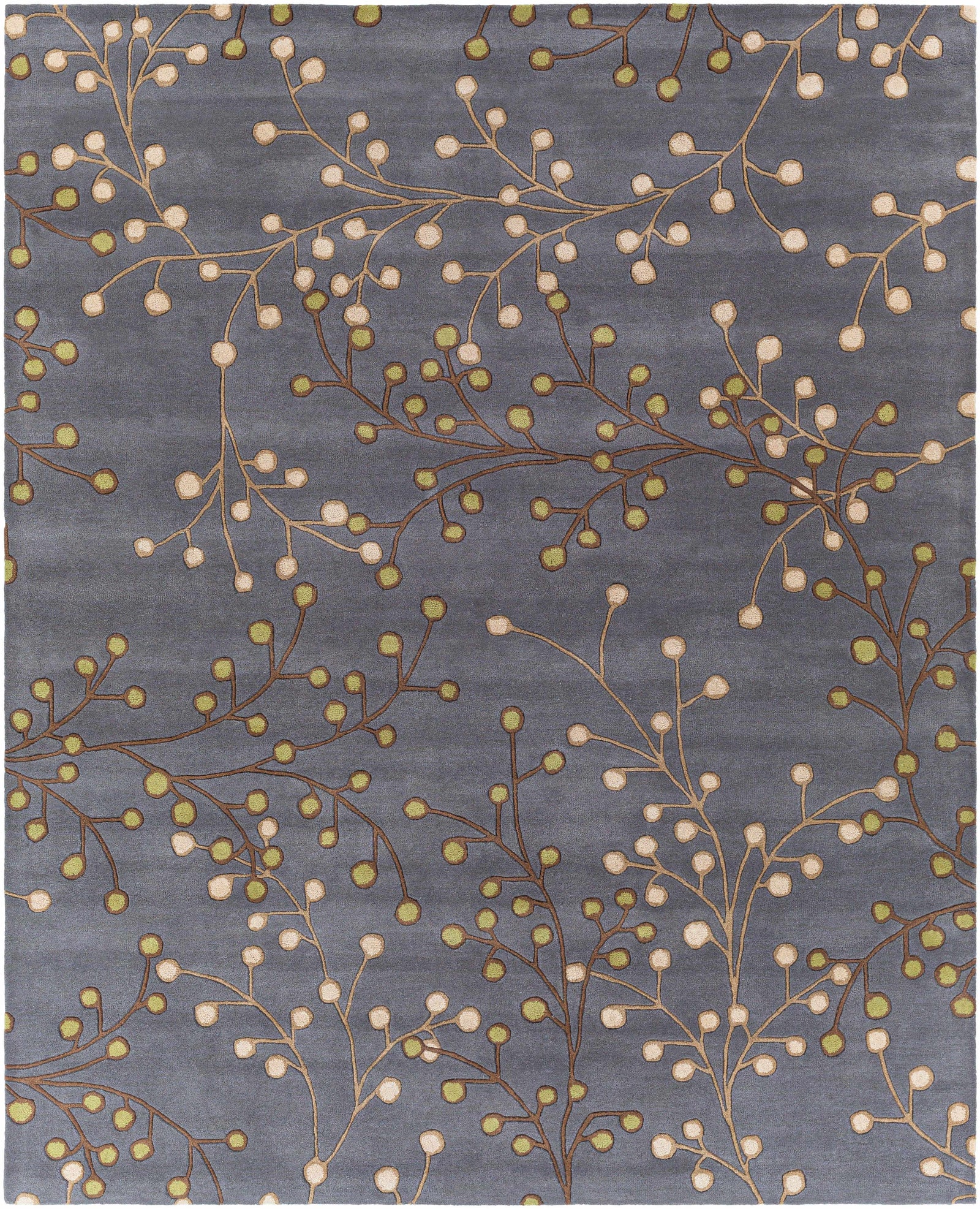 Elsu Brown Beige Wool Rug