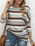 Striped Knitwear Sweater Shirt