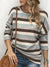 Striped Knitwear Sweater Shirt